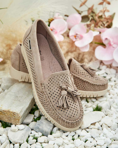 Royalfashion Женские ажурные мокасины Molaffa