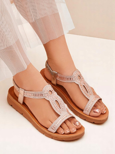 Royalfashion Женские сандалии с декоративными ремешками Ava Shine