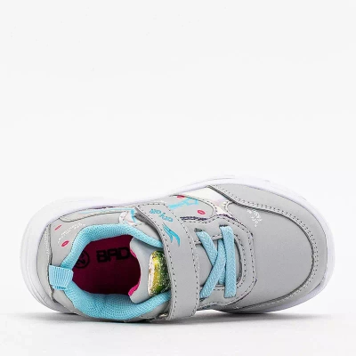 OUTLET Girls' sports shoes light gray with print As- Shoes