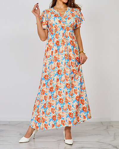 Royalfashion Naiste lilleline midi-kleit