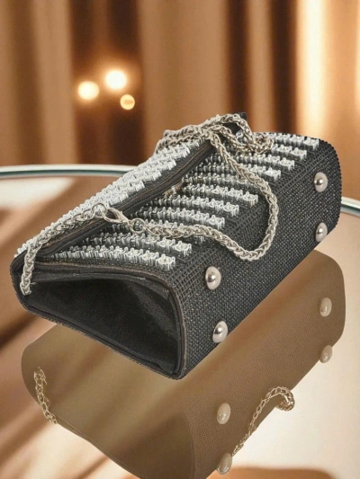 Royalfashion Women's Clutch Bag with Zirconia Elira Dusk
