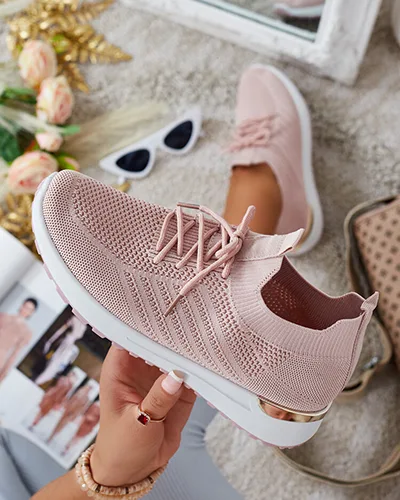 Royalfashion Women's fabric sports shoes Amgent