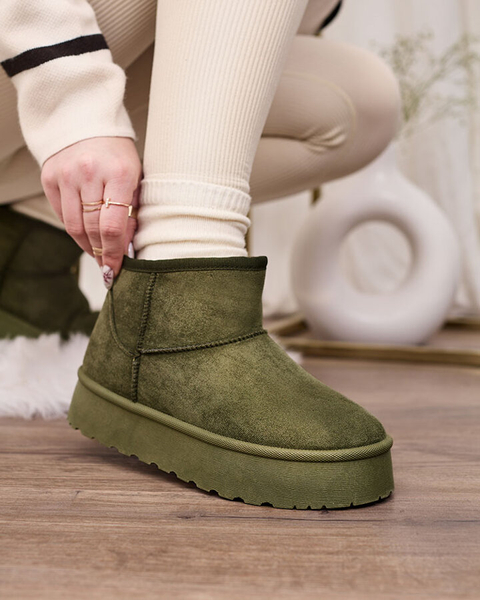 Royalfashion Green naiste platvormiga lumesaapad Ersinella