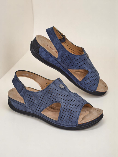 Royalfashion women’s cut-out sandals Leminni