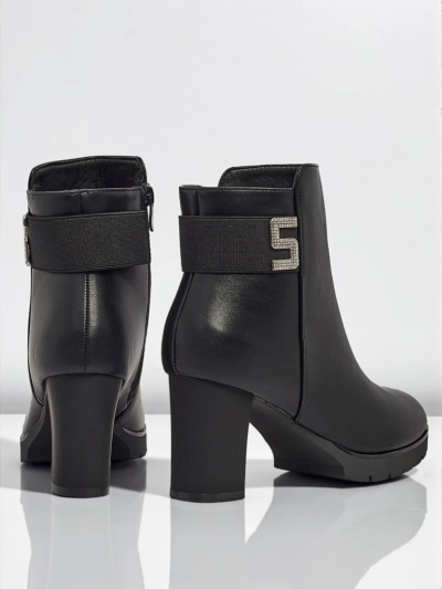 Naiste öko-nahast jämeda kontsaga poolsaapad Tavor