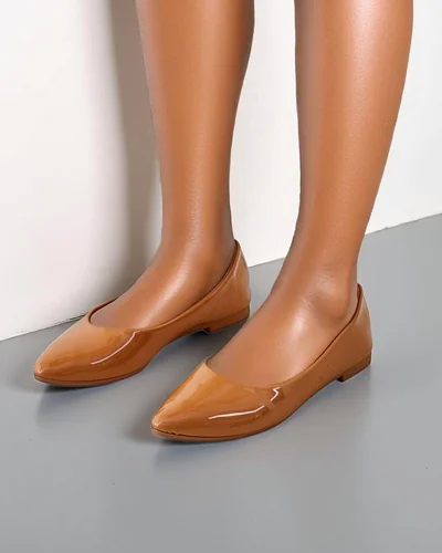 Royalfashion Naiste lakknahast baleriinad Aramiese