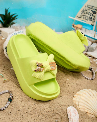 Royalfashion Naiste kummist flip-flopid dekoratiivse vibuga Nilm