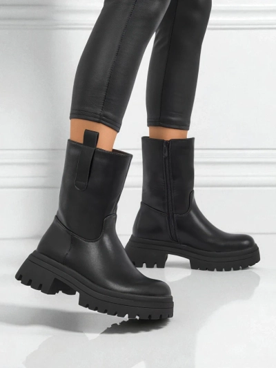 Kõrgemad öko-nahast naiste poolsaapad Scarlet Mist