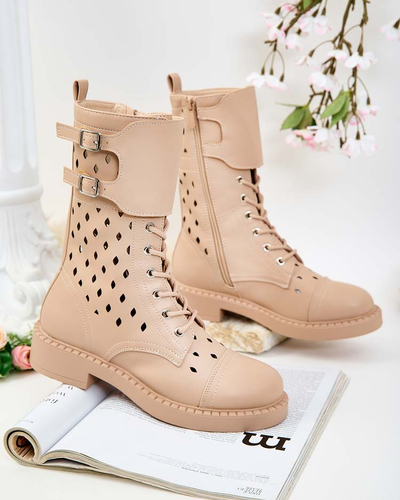 Royalfashion Женские ажурные ботинки на шнуровке Belsel