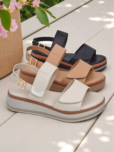 Kuninglik moenaiste sandaalid paksema tallaga Tulipp