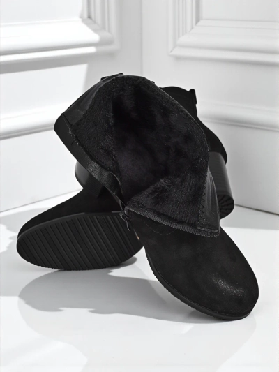 Naiste öko-seemisnahast kontsaga poolsaapad Crimson Echo