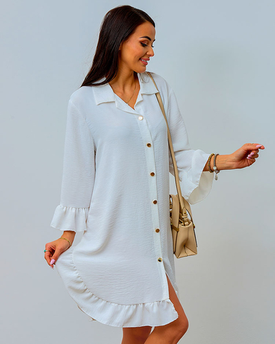 Royalfashion Women's oversize dress with frill