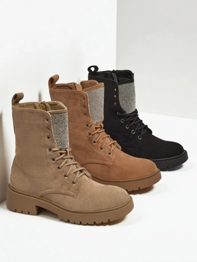 Öko-seemisnahast paeltega naiste saapad Ferlyne