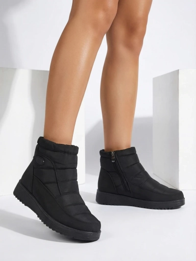 Naiste Poolsaapad Athena Mustad Kangast Sügiseks ja Talveks