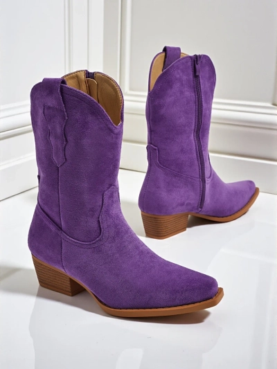 Women's Eco Suede Cowboy Boots SpireHush