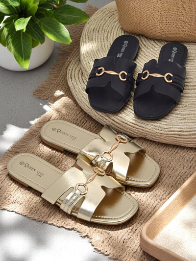 Royalfashion Женские тапочки на плоской подошве Lina