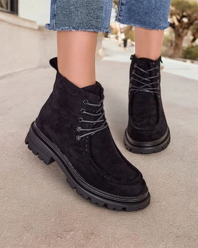 Royalfashion Women's lace-up ankle boots Rullose