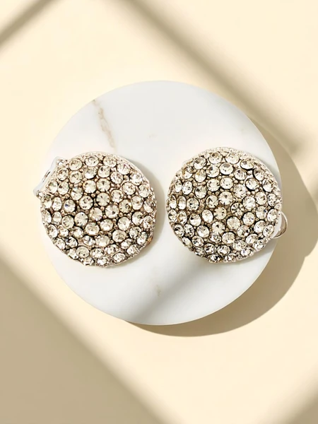 Royalfashion Women's clip-on earrings with cubic zirconia