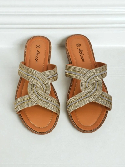 Royalfashion Женские шлепанцы плетеные Woven Breeze