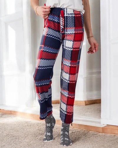 Royalfashion Cotton Christmas women's pants from checkered pajamas