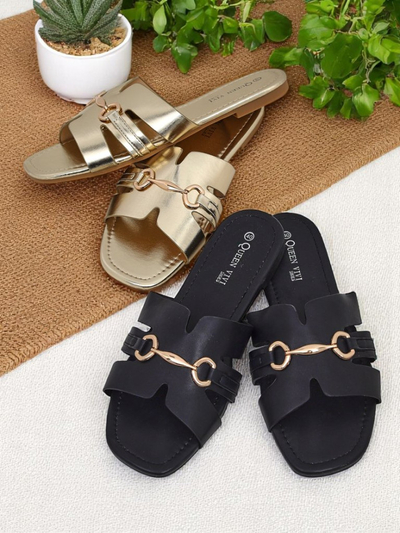 Royalfashion Женские тапочки на плоской подошве Lina