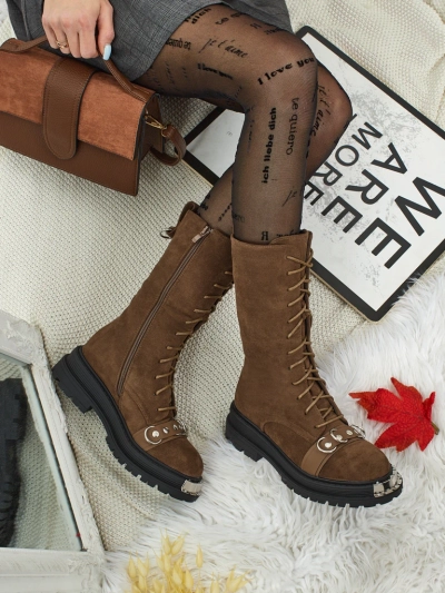 Royalfashion Werces Women's Lace-up Ankle Boots