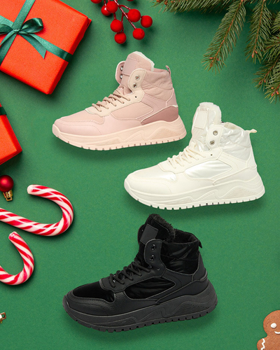 Royalfashion Insulated women's sneakers with fur Retodaf