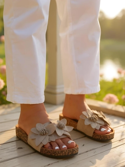 Royal Fashion Women's Flower Flip-Flops