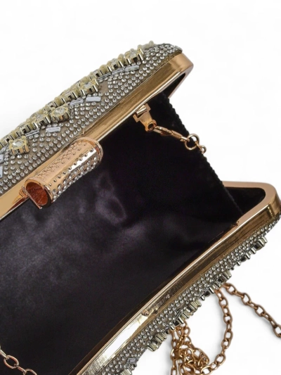 Royalfashion Women's Clutch Bag with Cubic Zirconia Seraphine Glint