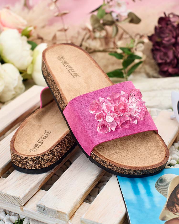 Royalfashion Женские шлепанцы Villo со стразами