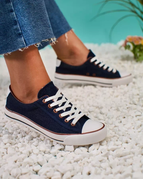 Royalfashion Navy Blue Naiste Gumpy Sneakers