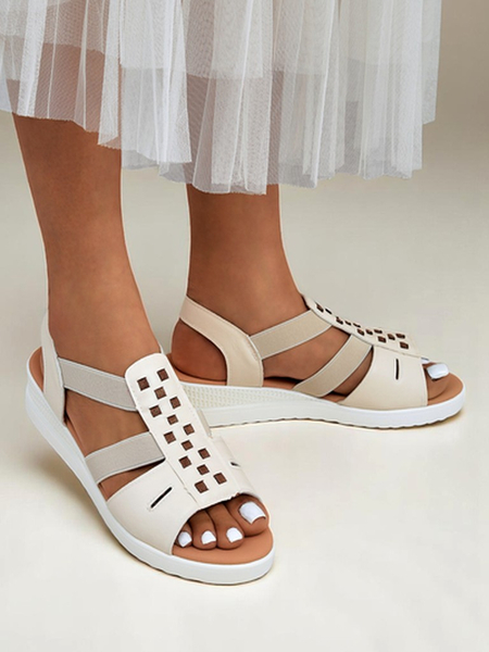 Royal Fashion Women's Sora Low Wedge Sandals