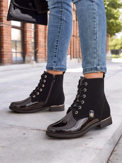 Royalfashion Women's lace-up boots Safalle