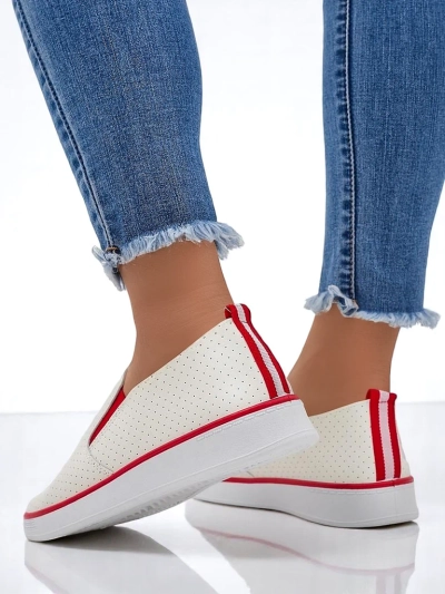 Royalfashion Women's perforated slip-on shoes Kassias