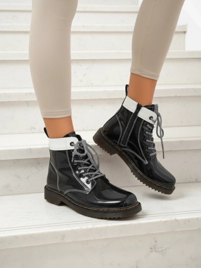 Perseida Nero naiste poolsaapad ökoloogilisest lakknahast, paeltega