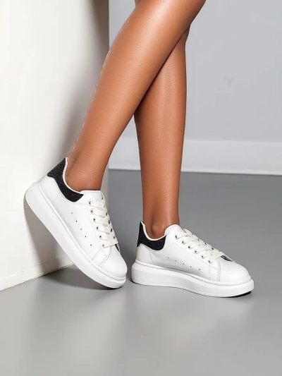 Royalfashion Women's sport sneakers with rhinestones Ellefa