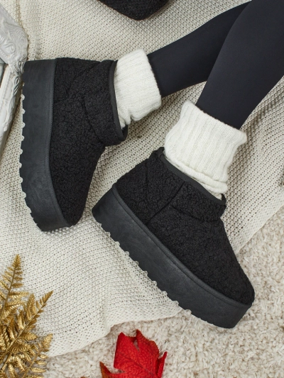 Marellin Women's Short Faux Snow Boots