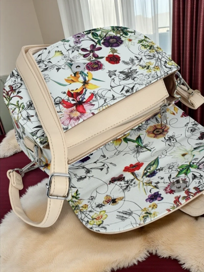 Royalfashion Women's Small Floral Eco-Leather Handbag Ori Elle