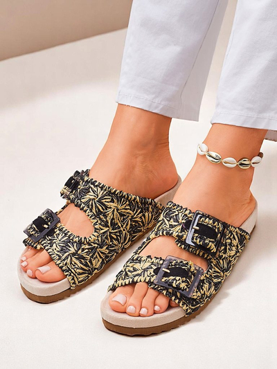 Royal Fashion Women's Buckle Sandals Samorra