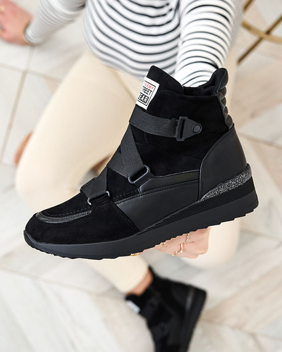 Royalfashion Черные женские спортивные ботинки Sattari