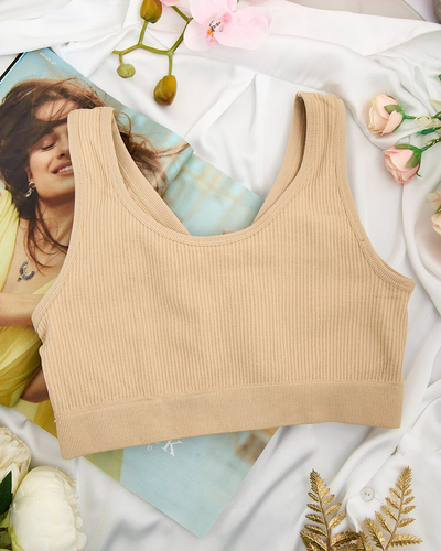 Royalfashion Women's ribbed sports bra