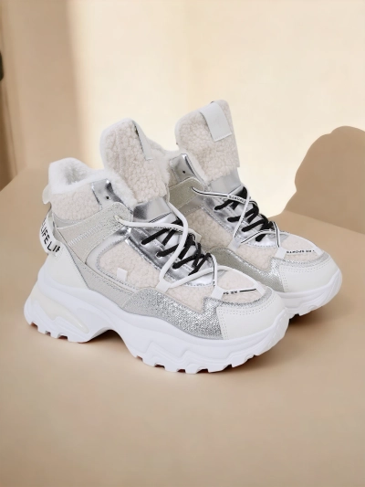 Royalfashion Kvinnors Sneakers med Varm Fodring Pieco