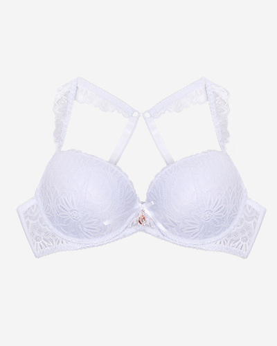 Women's white lace bra - Underwear