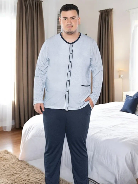 Royalfashion Cotton men's pajamas PLUS SIZE