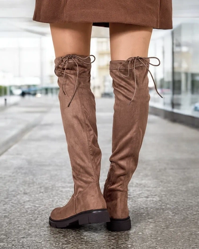 Royalfashion Women's slip-on knee-high boots Robus