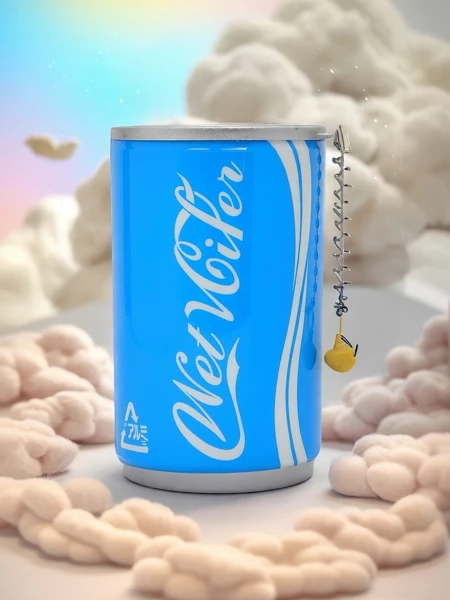 Azzurra Lux Candela – cloud-scented candle, Mare Nostrum design, 100g