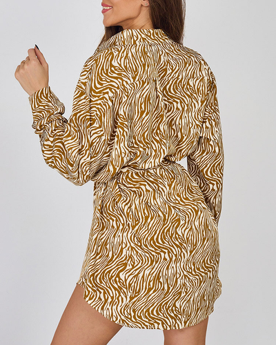 Женское мини-платье Royalfashion в узоре "а'ля зебра"