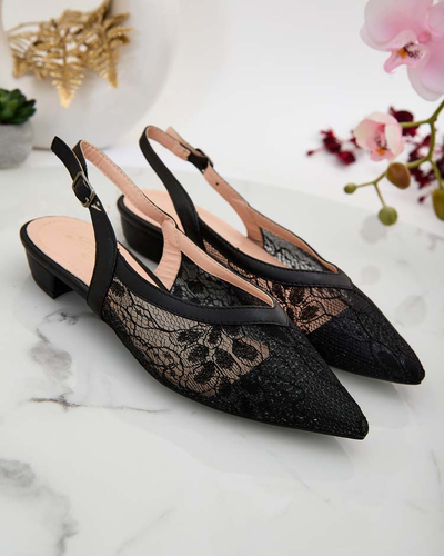 Royalfashion Женские сандалии а'ля балерина с кружевом Benoce