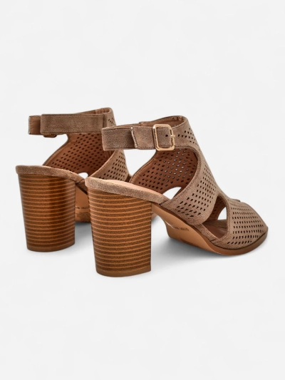 Royalfashion Women’s perforated block‑heel sandals Abetle