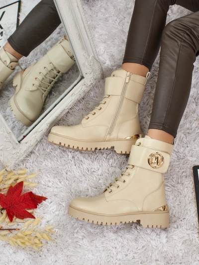 Women's Worker Boots with Embellishments Lorice